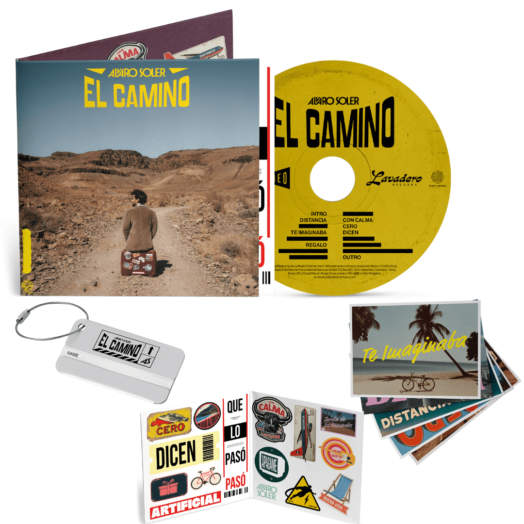 EL CAMINO CD + 16 postales + Etiqueta para maleta + pegatinas (exclusivo SMFSTORE)