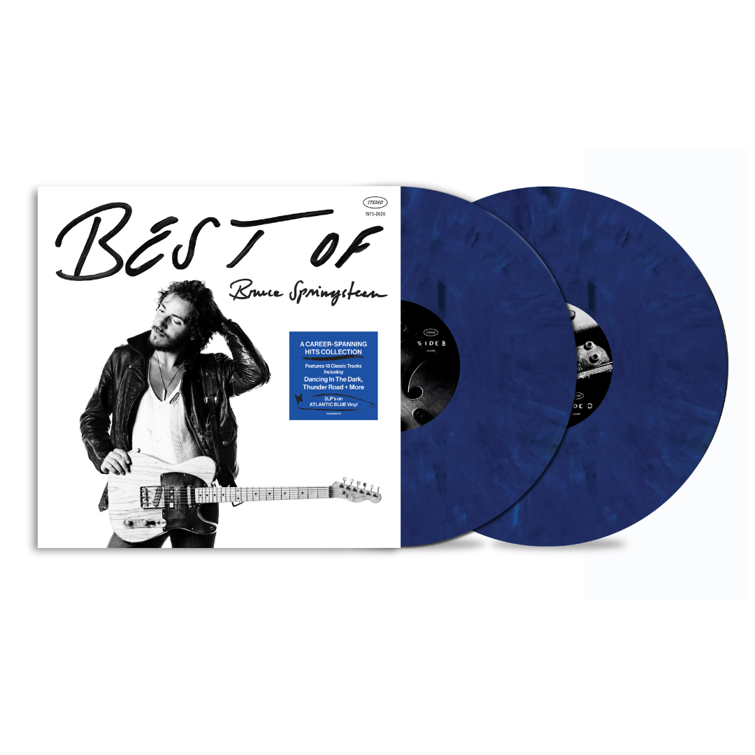 The Best of Bruce Springsteen 2LP color azul en SMFSTORE Bruce Springsteen, Recopilatorio, The Best of, Nuevo, Doble vinilo, Rock, Born To Run, Born in the U.S.A, Hungry Heart