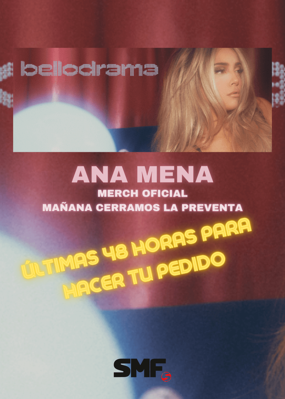 Últimas 48 horas para pedir tu merch oficial de Ana Mena Bellodrama