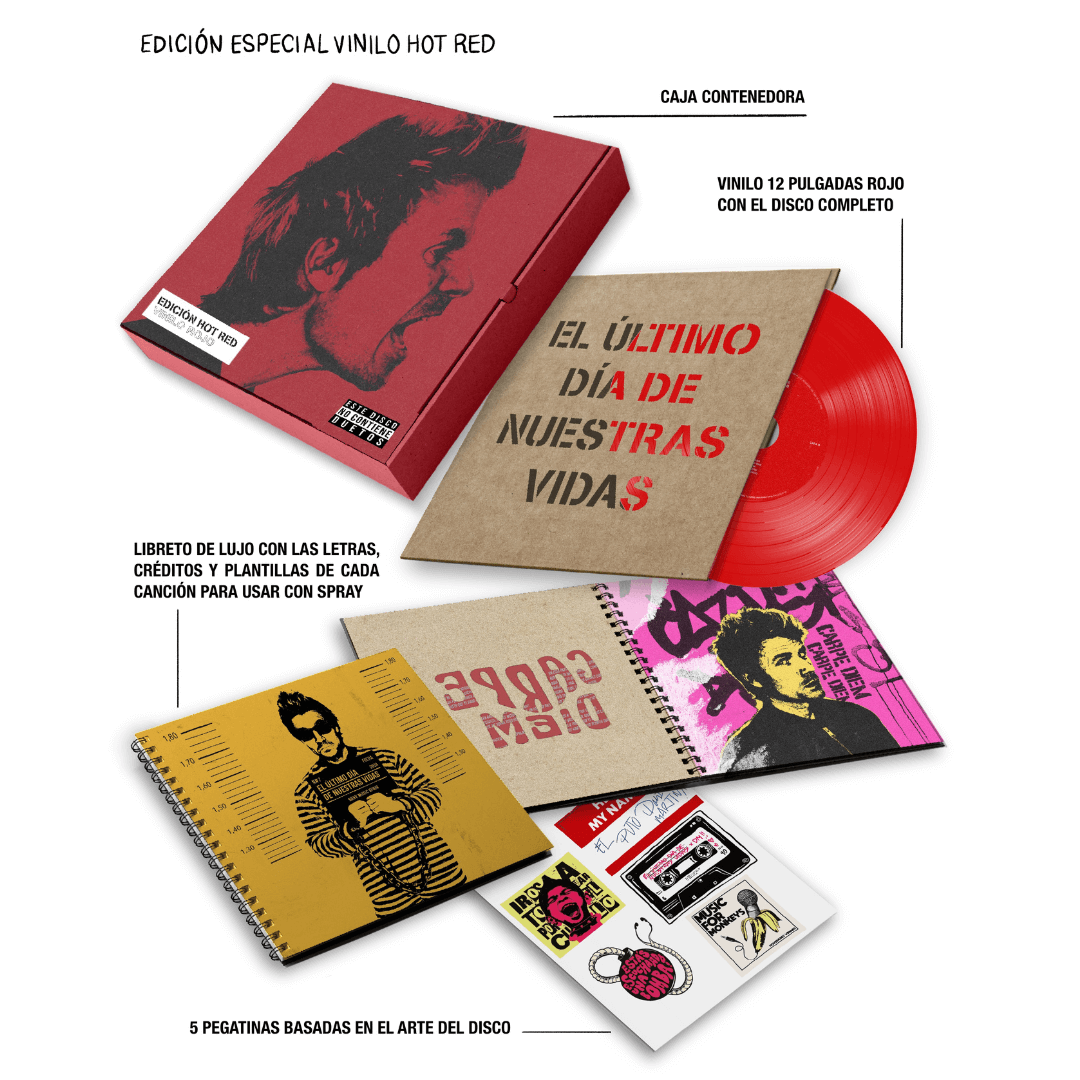 El Último Día de Nuestras Vidas LP - Edición Rojo (Hot Red) Dani Martín en SMFSTORE