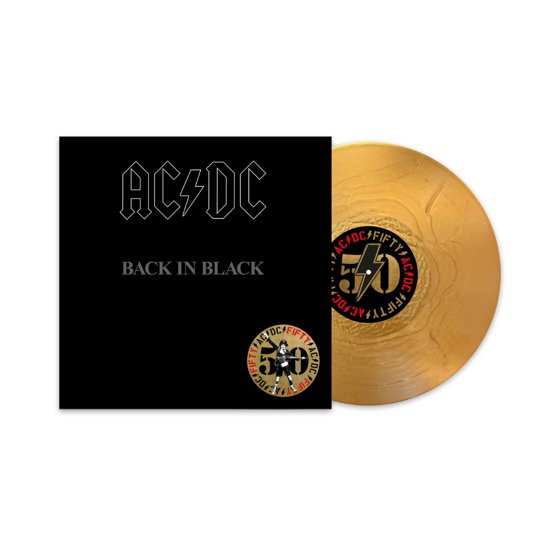 Back in Black LP Edición 50ª Aniversario Vinilo Dorado AC/DC en SMFSTORE Rock Reedición