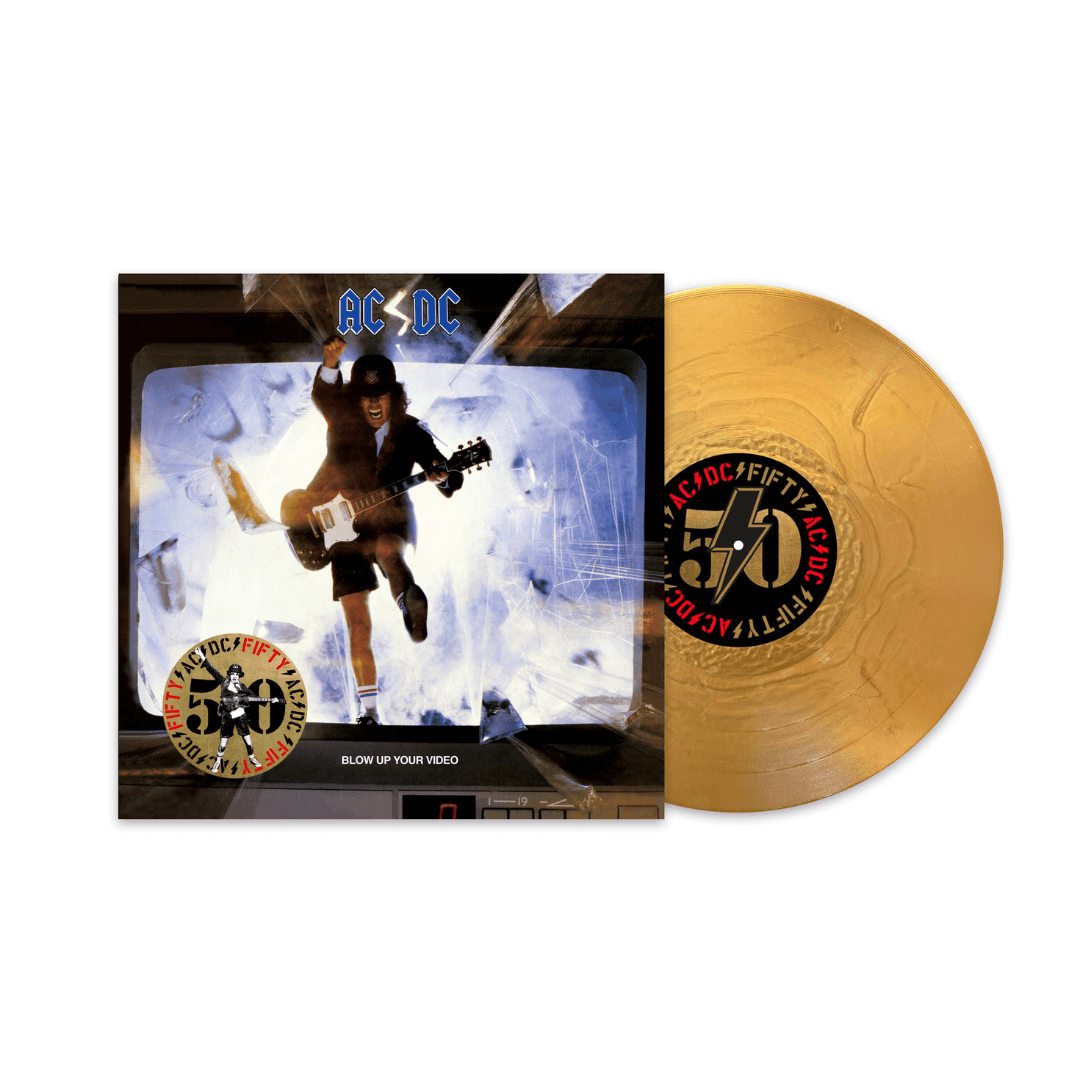 Blow Up Your Video LP Edición 50ª Aniversario Vinilo Dorado en SMFSTORE AC/DC, Blow Up Your Video, LP, vinilo dorado, edición de coleccionista, 50th anniversary, 50 aniversario, rock and roll, heavy metal.