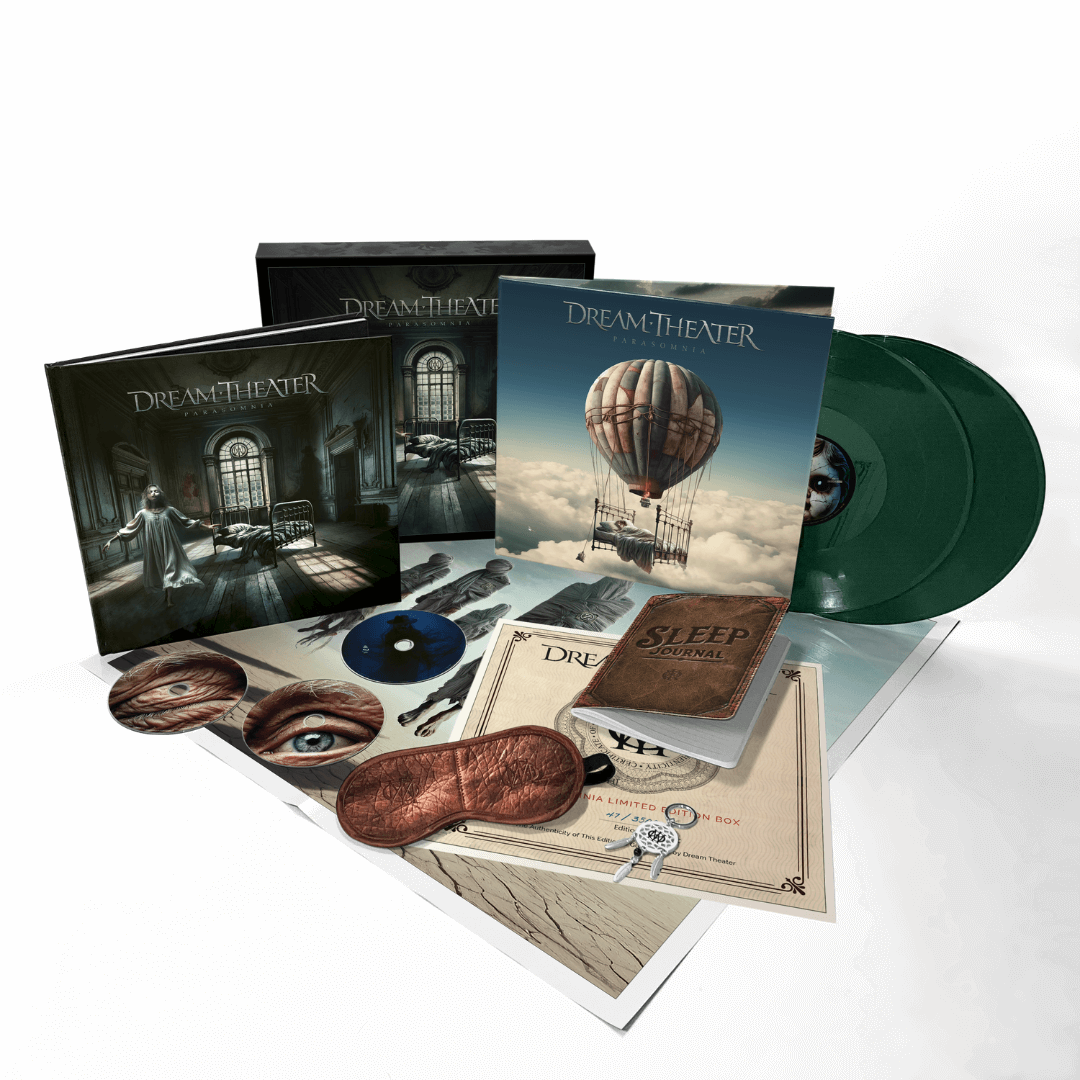 Parasomnia Formato Deluxe Box Set (2 CDs, 1 Blu-ray, 2 LPs) + MERCHANDISING Dream Theater en SMFSTORE new album, Parasomnia, metal, metal progresivo, heavy metal, James LaBrie, John Petrucci, John Myung, Jordan Rudess, Mike Portnoy 
