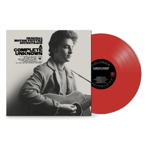 A Complete Unknown (Original Motion Picture Soundtrack) Vinilo rojo Timothée Chalamet en SMFSTORE biopic, película, Bob Dylan, Timothee Chalamet 