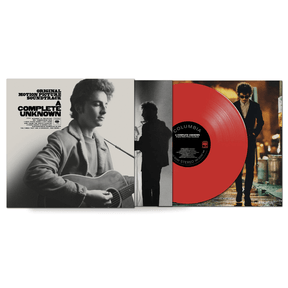 A Complete Unknown (Original Motion Picture Soundtrack) Vinilo rojo Timothée Chalamet en SMFSTORE biopic, película, Bob Dylan, Timothee Chalamet 
