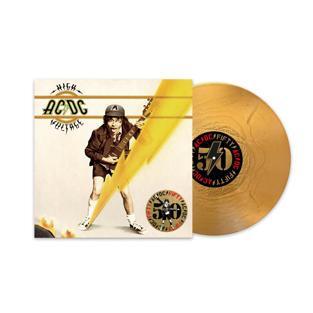 High Voltage LP Edición 50 Aniversario Vinilo Dorado AC/DC en SMFSTORE Rock Reedición