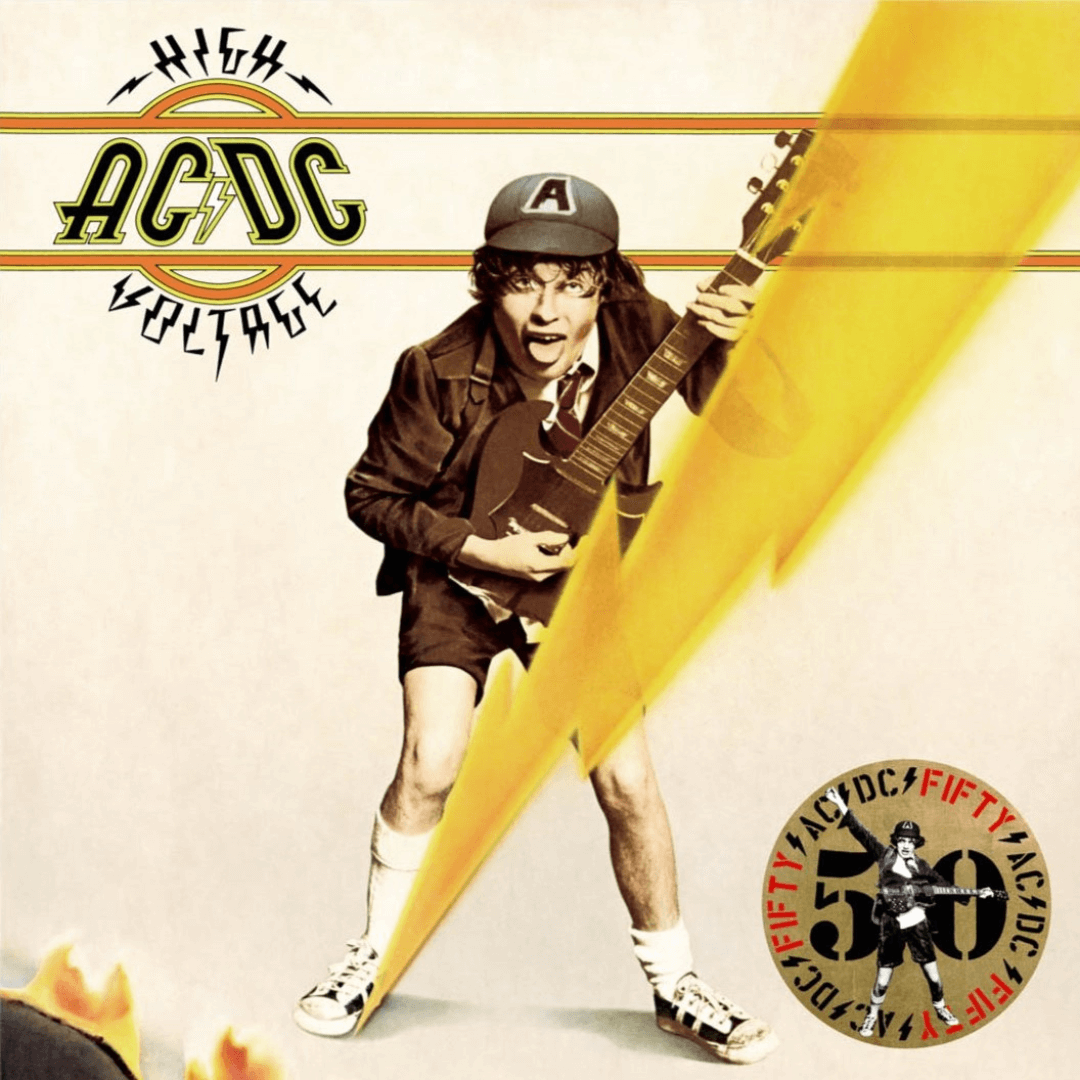 High Voltage LP Edición 50 Aniversario Vinilo Dorado AC/DC en SMFSTORE Rock Reedición