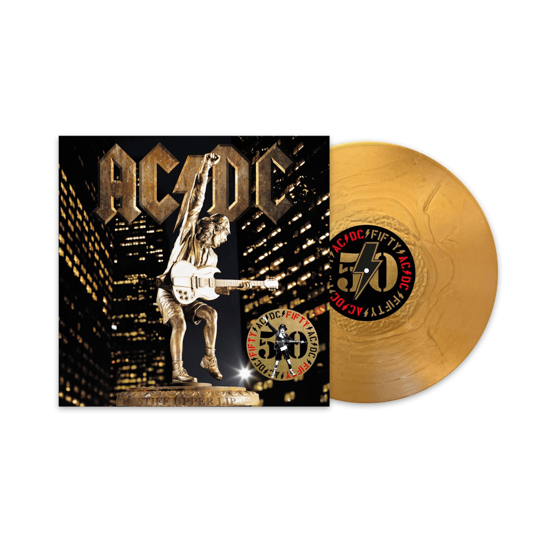 Stiff Upper Lip LP Edición 50ª Aniversario Vinilo Dorado AC/DC en SMFSTORE