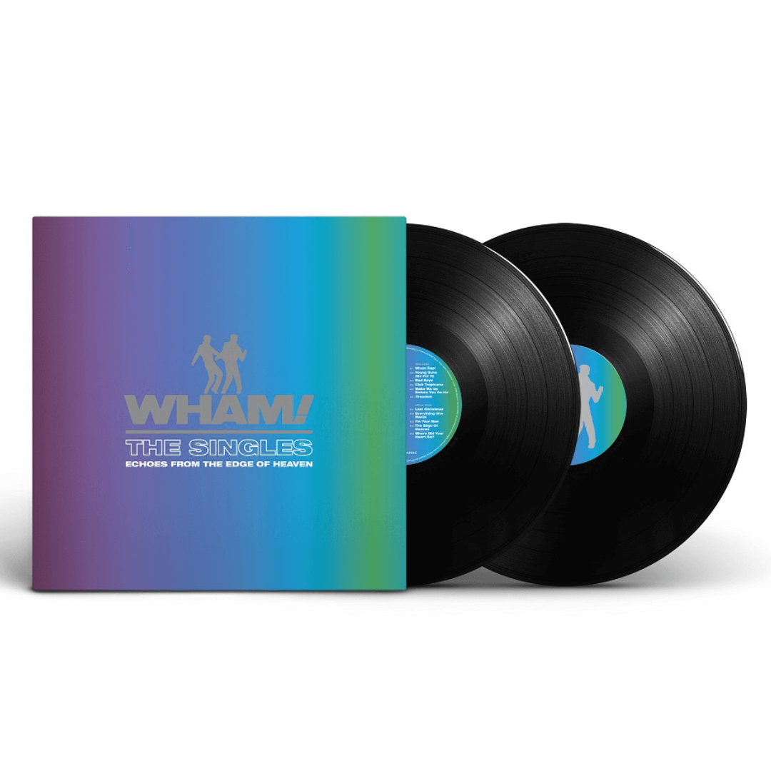 The singles 2LP vinilo negro Wham! en SMFSTORE Andrew Ridgeley , George Michael , 40 aniversario