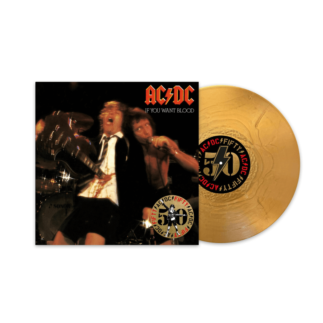 If You Want Blood You've Got It LP Edición 50ª Aniversario Vinilo Dorado AC/DC en SMFSTORE