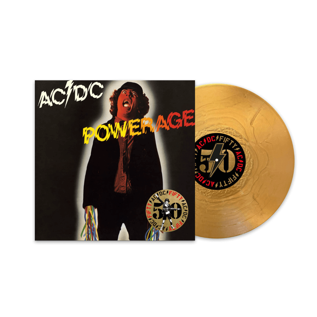 Powerage LP Edición 50 Aniversario Vinilo Dorado AC/DC en SMFSTORE Rock, Reedición