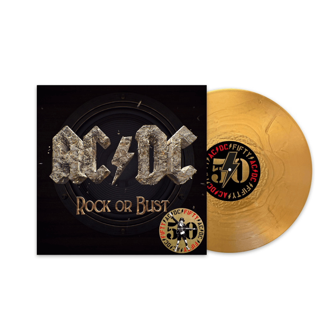 Rock or Bust LP Edición 50ª Aniversario Vinilo Dorado AC/DC en SMFSTORE