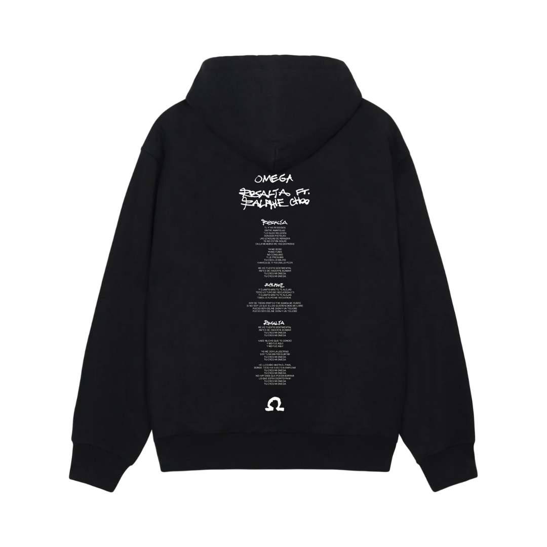 Sudadera OMEGA con cremallera Rosalía Merch Oficial en SMFSTORE