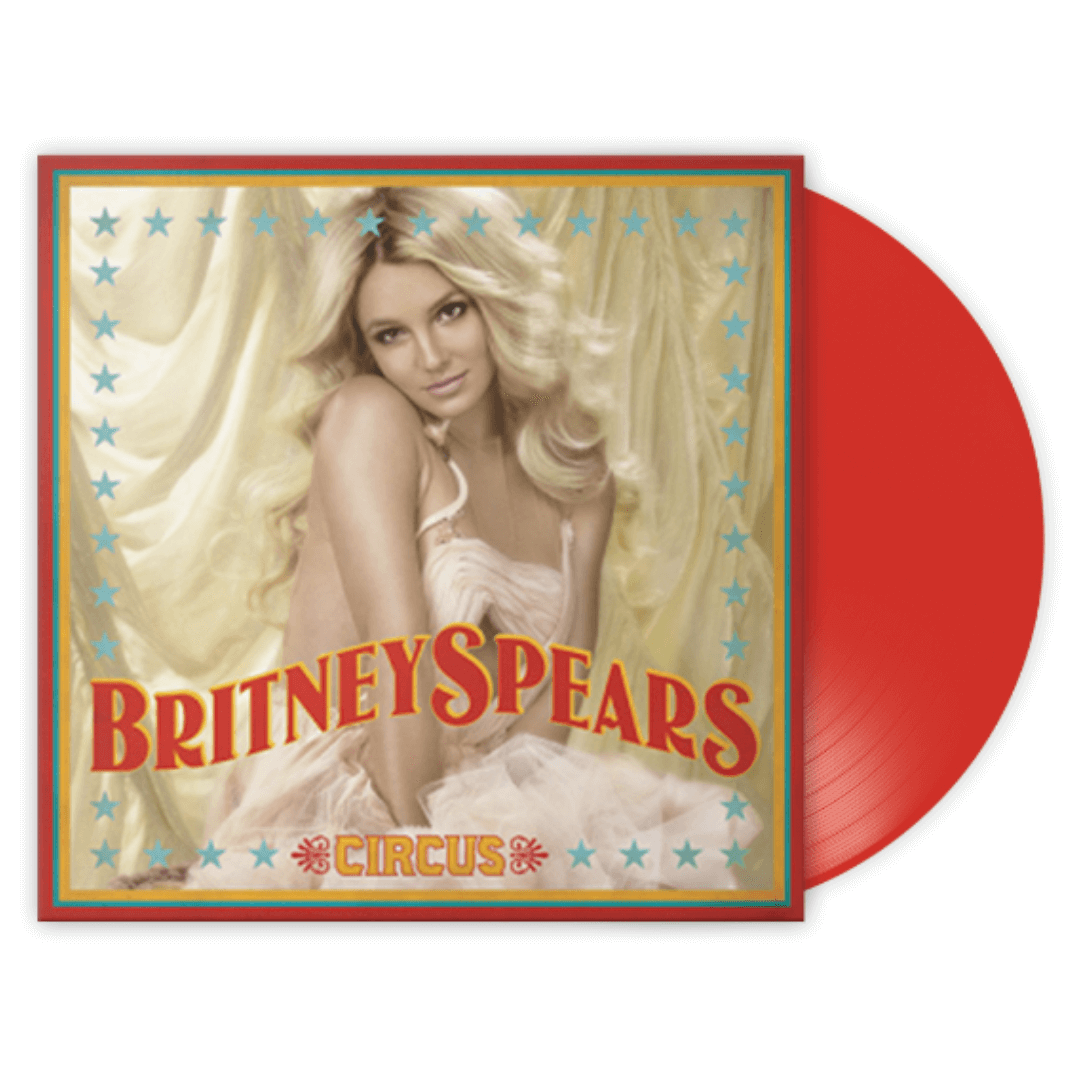 Circus Vinilo color Rojo Britney Spears en SMFSTORE Britney, Spears, vinilo color,  éxitos, pop, 90s