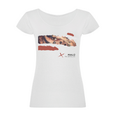 Camiseta Chica Ojos Malú Blanca Exclusiva SMFSTORE Malú en SMFSTORE